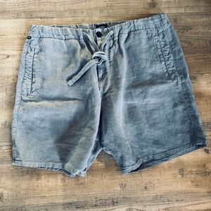 CITIZENS OF HUMANITY Linen Deck Shorts | Button Fly Drawstring Mens XXL
